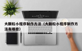 绥化大颗粒小程序制作方法（大颗粒小程序制作方法有哪些）